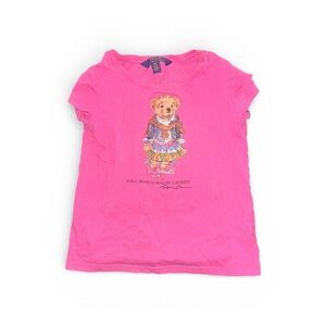Ralph Lauren Kids Pink Bear Tee